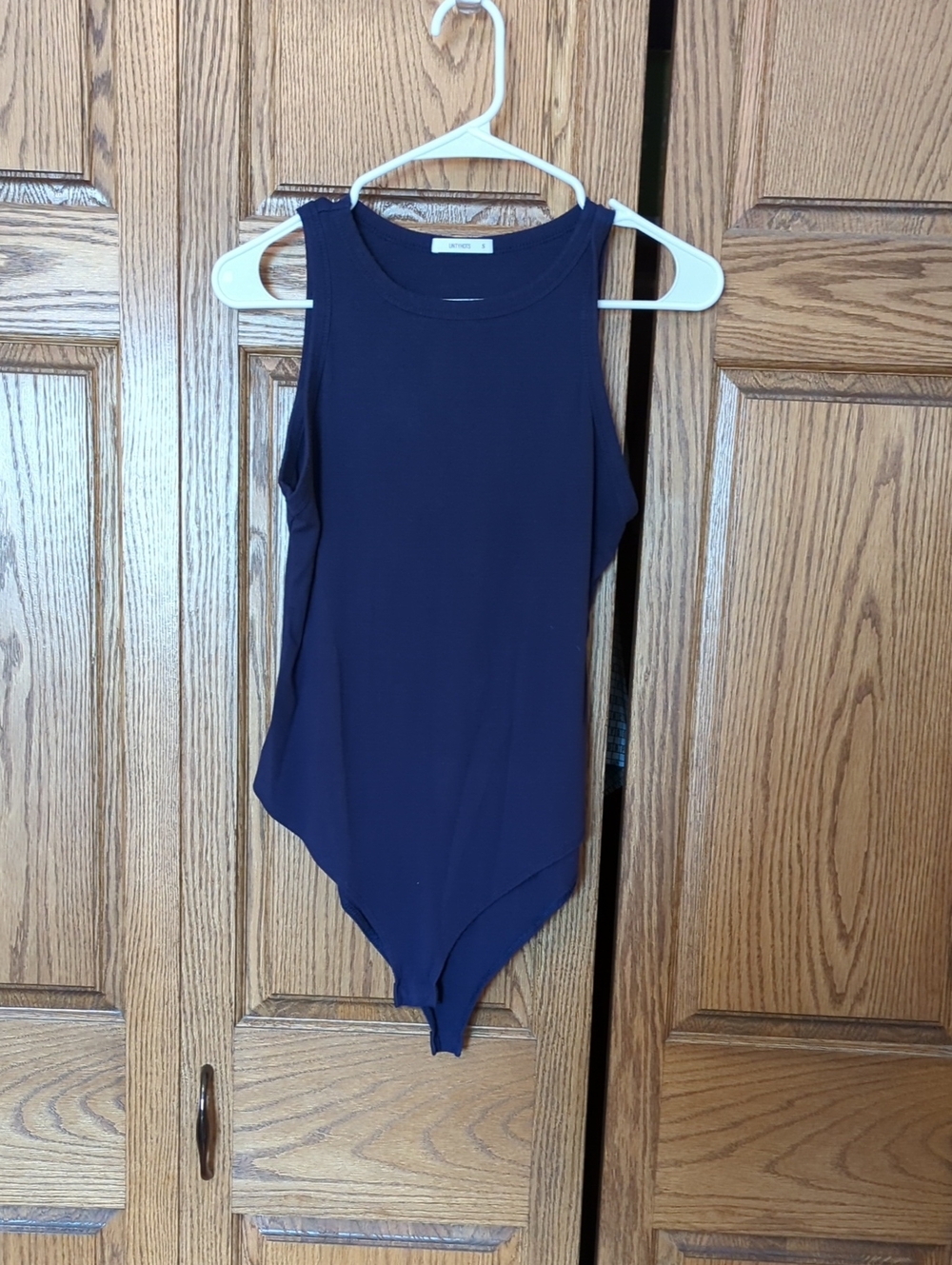 Women’s Navy Sleeveless Bodysuit Tank by Aritzia